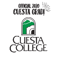 CuestaCollege cuestagrad2020 cuestacollege cuestacollegegrad2020 cuesta-college-grad-2020 Sticker