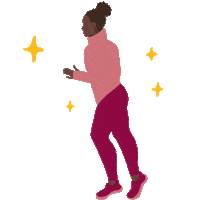 Black Woman Running Sticker by Therapy for Black Girls