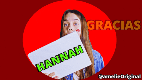 Gracias Hannah GIF by amelie