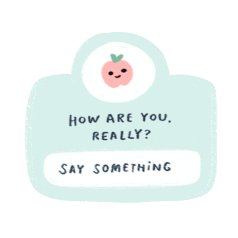 Say Something Apple Sticker