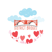 Main Street Heart Sticker by Anna Claire