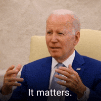 It matters.