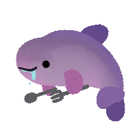 Hungry Marine Life Sticker by pikaole