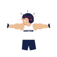 I Protect You Dayton Flyers Sticker by University of Dayton