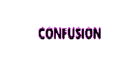 confused glitch Sticker by LOSE.GAIN