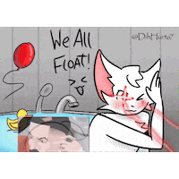 DihHurt67 boykisser we all float Sticker