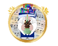 Happy Birthday Gnome Sticker