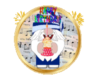 Happy Birthday Gnome Sticker