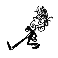 Petiches happy loop drawing feliz Sticker