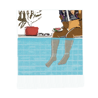 Swimming Pool Summer Sticker by BrittDoesDesign