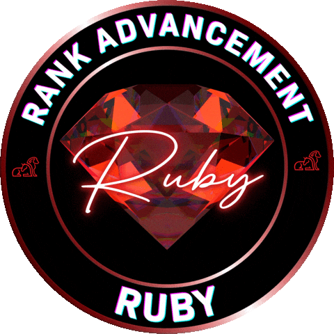 Ruby Badge Sticker by Arieyl