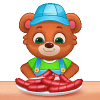 Hungry Hot Dog Sticker by Lucas and Friends by RV AppStudios