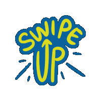 Swipe Up Blue Yellow Sticker by van Hunnik Reclame