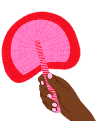 Summer Heat Sticker by La Basketry