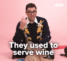 Used to serve wine