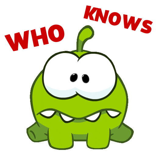 Who Knows Idk Sticker by Om Nom