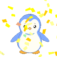 Party Celebrate Sticker by Pudgy Penguins