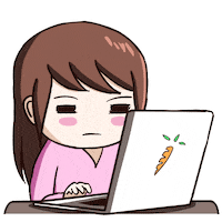 Smazycomics annoyed computer frustrated momo Sticker
