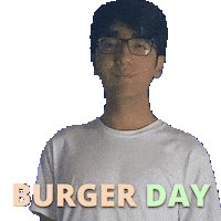 Burger Day Sticker