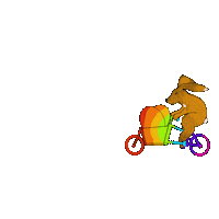 FrankyCycle easter queer osterhase easteregg Sticker