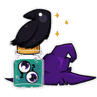 erissgarden eyes hat witch raven Sticker