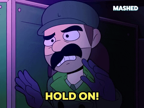 Scared Hold On GIF by Mashed