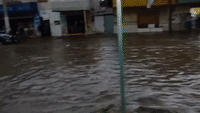 Heavy Rainfall Leaves Streets Flooded in Ecatepec de Morelos, Mexico