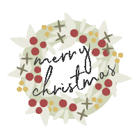Merry Christmas Mistletoe Sticker by tinytype