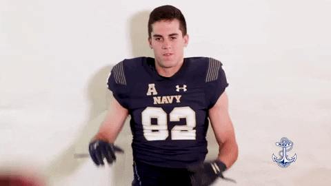 Navy Football GIF by Navy Athletics