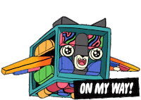 Rainbow Flying Sticker by LEGO