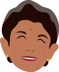 EBuchel family grandma sambal samballerie Sticker