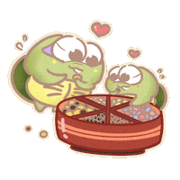Turtle Eating Sticker