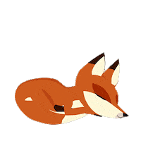 Sleepy Cartoon Fox Sticker by Puffin Rock