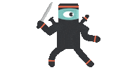 ninja Sticker by Emiliano