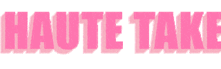 Haute Couture Pink Sticker by Haute Takes Podcast