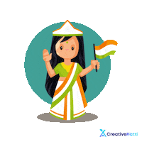 Independence Day India Sticker by Creative Hatti