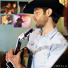 aborddelimpala giphyupload guitar jared padalecki walker GIF