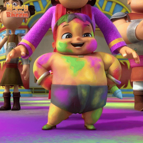 Holi Happyholi GIF by Chhota Bheem