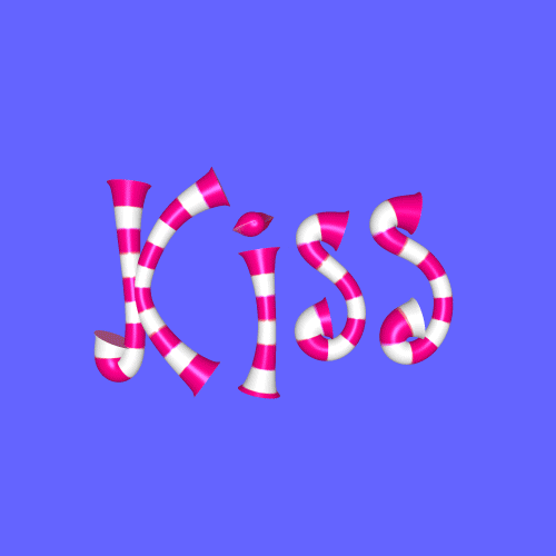 omerstudios giphyupload kiss typography expression GIF