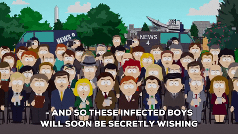 shocked surprised GIF by South Park 