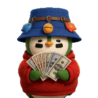 Money Penguin Sticker by Zaddy