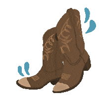 bCreativebybrenna cowboy western ranch cowboy boots Sticker
