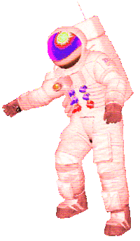 3D Astronaut Sticker by badblueprints