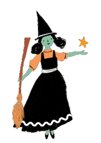 Star Witch Sticker by Meri Meri