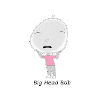 Anxiety No Sticker by BigHeadBob.com