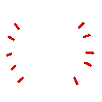 Happy Red Lines Sticker