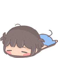 Tired Girl Sticker