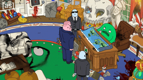 Flipping White House GIF by Adult Swim