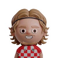 Luka Modric Football Sticker by OneFootball Heads