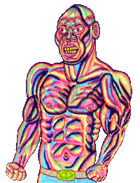 Flexing Work Out Sticker by Pol-Edouard